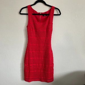 Guess Cherry Red Sleeveless Bodycon Dress – Size 2